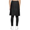 image:imageSTRETCH IS COMFORT Girls Knee to Midi Length Aline Skirt with Builtin Shorts or Leggings  Size 416Black