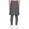 image:imageSTRETCH IS COMFORT Girls Knee to Midi Length Aline Skirt with Builtin Shorts or Leggings  Size 416Charcoal Gray