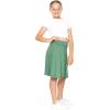 image:imageSTRETCH IS COMFORT Girls Knee to Midi Length Aline Skirt with Builtin Shorts or Leggings  Size 416Grass Green