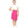 image:imageSTRETCH IS COMFORT Girls Knee to Midi Length Aline Skirt with Builtin Shorts or Leggings  Size 416Hot Pink