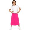 image:imageSTRETCH IS COMFORT Girls Knee to Midi Length Aline Skirt with Builtin Shorts or Leggings  Size 416Hot Pink
