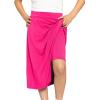 image:imageSTRETCH IS COMFORT Girls Knee to Midi Length Aline Skirt with Builtin Shorts or Leggings  Size 416Hot Pink