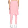 image:imageSTRETCH IS COMFORT Girls Knee to Midi Length Aline Skirt with Builtin Shorts or Leggings  Size 416Light Pink