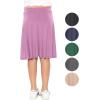 image:imageSTRETCH IS COMFORT Girls Knee to Midi Length Aline Skirt with Builtin Shorts or Leggings  Size 416Lilac