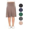 image:imageSTRETCH IS COMFORT Girls Knee to Midi Length Aline Skirt with Builtin Shorts or Leggings  Size 416Mocha