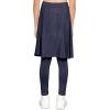 image:imageSTRETCH IS COMFORT Girls Knee to Midi Length Aline Skirt with Builtin Shorts or Leggings  Size 416Navy Blue