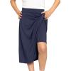 image:imageSTRETCH IS COMFORT Girls Knee to Midi Length Aline Skirt with Builtin Shorts or Leggings  Size 416Navy Blue