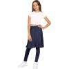image:imageSTRETCH IS COMFORT Girls Knee to Midi Length Aline Skirt with Builtin Shorts or Leggings  Size 416Navy Blue