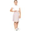 image:imageSTRETCH IS COMFORT Girls Knee to Midi Length Aline Skirt with Builtin Shorts or Leggings  Size 416Offwhite
