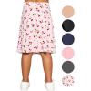 image:imageSTRETCH IS COMFORT Girls Knee to Midi Length Aline Skirt with Builtin Shorts or Leggings  Size 416Pink Cherries