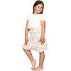 image:imageSTRETCH IS COMFORT Girls Knee to Midi Length Aline Skirt with Builtin Shorts or Leggings  Size 416Pink Rose Vine