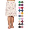 image:imageSTRETCH IS COMFORT Girls Knee to Midi Length Aline Skirt with Builtin Shorts or Leggings  Size 416Pink Rose Vine