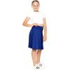 image:imageSTRETCH IS COMFORT Girls Knee to Midi Length Aline Skirt with Builtin Shorts or Leggings  Size 416Royal Blue