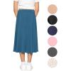 image:imageSTRETCH IS COMFORT Girls Knee to Midi Length Aline Skirt with Builtin Shorts or Leggings  Size 416Teal