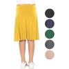 image:imageSTRETCH IS COMFORT Girls Knee to Midi Length Aline Skirt with Builtin Shorts or Leggings  Size 416Yellow