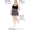 image:imageWomens Wrap Tennis Skort with Pockets Navy Blue 2X