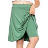 image:imageSTRETCH IS COMFORT Girls Knee to Midi Length Aline Skirt with Builtin Shorts or Leggings  Size 416Grass Green