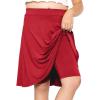 image:imageSTRETCH IS COMFORT Girls Knee to Midi Length Aline Skirt with Builtin Shorts or Leggings  Size 416Red