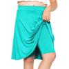 image:imageSTRETCH IS COMFORT Girls Knee to Midi Length Aline Skirt with Builtin Shorts or Leggings  Size 416Turquoise