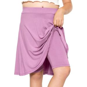 image:imageSTRETCH IS COMFORT Girls Knee to Midi Length Aline Skirt with Builtin Shorts or Leggings  Size 416Lilac