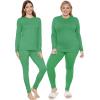 image:imageSTRETCH IS COMFORT Womens Oh So Soft Crew Neck Long Sleeve amp Leggings Set  Stretch 2Piece Outfit  Regular amp Plus Size S5XKelly Green