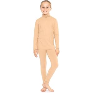 image:imageOh So Soft Youth Girls Long Sleeve Turtleneck and Leggings Set Top and BottomBeige