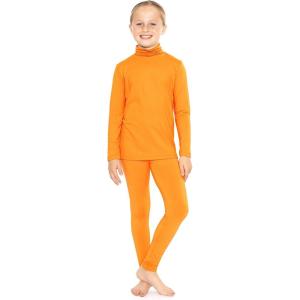 image:imageOh So Soft Youth Girls Long Sleeve Turtleneck and Leggings Set Top and BottomOrange