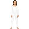 image:imageSTRETCH IS COMFORT Teamwear Girls Cotton Tank UnitardWhite Long Sleeve