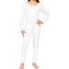 image:imageSTRETCH IS COMFORT Teamwear Girls Cotton Tank UnitardWhite Long Sleeve