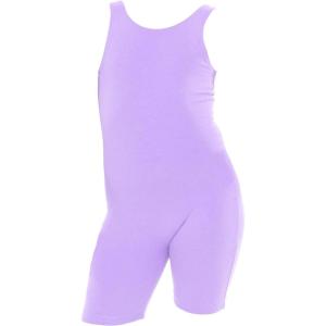 image:imageSTRETCH IS COMFORT Teamwear Girls Cotton Tank UnitardLavender Biketard