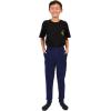 image:imageSTRETCH IS COMFORT Boys Cotton Cuff Joggers Navy Blue Small