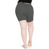 image:imageSTRETCH IS COMFORT Womens Biker and Knee Length Leggings  2 Pack  S  7XBlack  Charcoal
