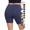image:imageSTRETCH IS COMFORT Womens Biker and Knee Length Leggings  2 Pack  S  7XNavy Blue