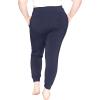 image:imageSTRETCH IS COMFORT Womens Cuffed Pleated Joggers Navy Blue 2X