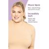 image:imageSTRETCH IS COMFORT Womens Oh So Soft Classic Fit Long Sleeve Mock Neck Top Navy Blue 2X