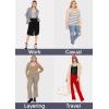 image:imageSTRETCH IS COMFORT Womens Oh So Soft Cropped and Long Length Tank Top  Small  5XWhite  Nautical White Stripes