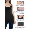 image:imageSTRETCH IS COMFORT Womens Oh So Soft Cropped and Long Length Tank Top  Small  5XWhite  Nautical White Stripes