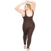 image:imageSTRETCH IS COMFORT Womens Plus Size Teamwear Cotton Tank UnitardBrown