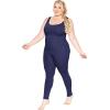 image:imageSTRETCH IS COMFORT Womens Plus Size Teamwear Cotton Tank UnitardNavy Blue