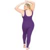 image:imageSTRETCH IS COMFORT Womens Plus Size Teamwear Cotton Tank UnitardPurple