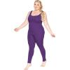 image:imageSTRETCH IS COMFORT Womens Plus Size Teamwear Cotton Tank UnitardPurple