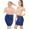 image:imageSTRETCH IS COMFORT Womens Ruched Pencil Knee Length Skirt Navy Blue Medium