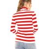 image:imageSTRETCH IS COMFORT Womens and Plus Relaxed and Regular Turtleneck  XS 7XRed White Stripes
