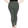 image:imageStretch is Comfort Womens Plus Size Foldover Ankle Length Cotton LeggingsCharcoal Gray