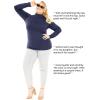 image:imageWomens Mock Turtle Neck Top Navy Blue 3X