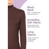 image:imageWomens Mock Turtle Neck Top Navy Blue 3X