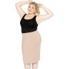 image:imageWomens Plus Size Soft Stretch MIDI Skirt  Comfortable for Women  XLarge  6XBeige