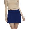 image:imageSTRETCH IS COMFORT Womens Asymmetrical Gathered Skater Skirt Navy Blue Medium