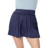image:imageWomens Modal Ruffle Waist Skater Skirt Navy Blue Large