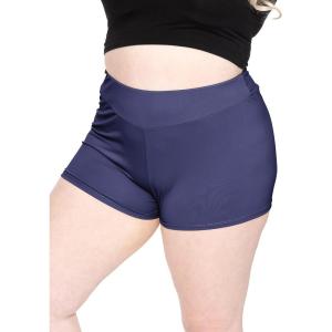 image:imageSTRETCH IS COMFORT Womens Scrunch Butt Shorts Navy Blue 3X
